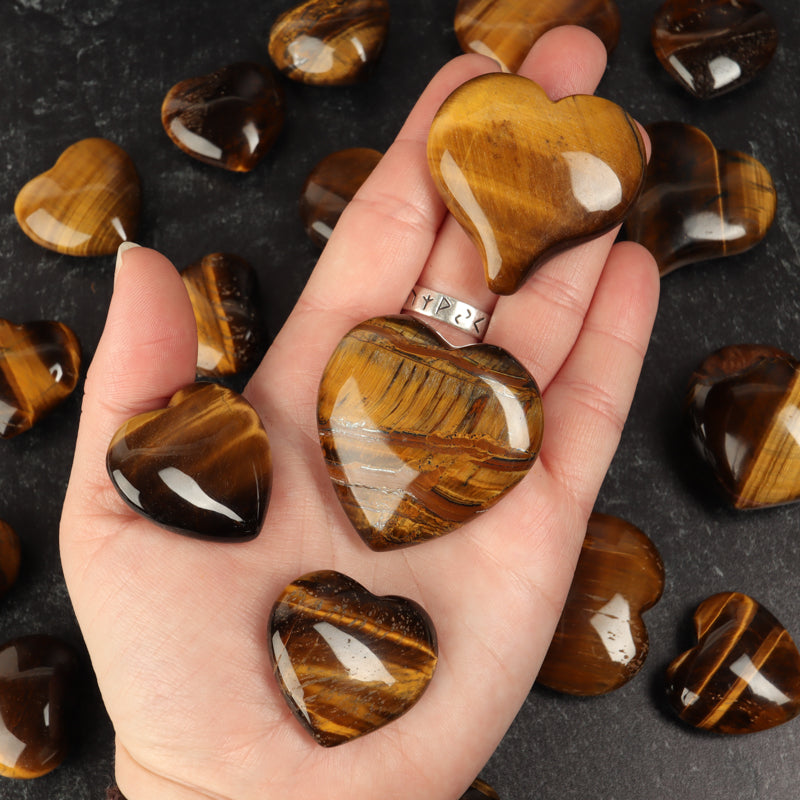 Tiger's Eye Heart Crystal Heart Crystal Magic
