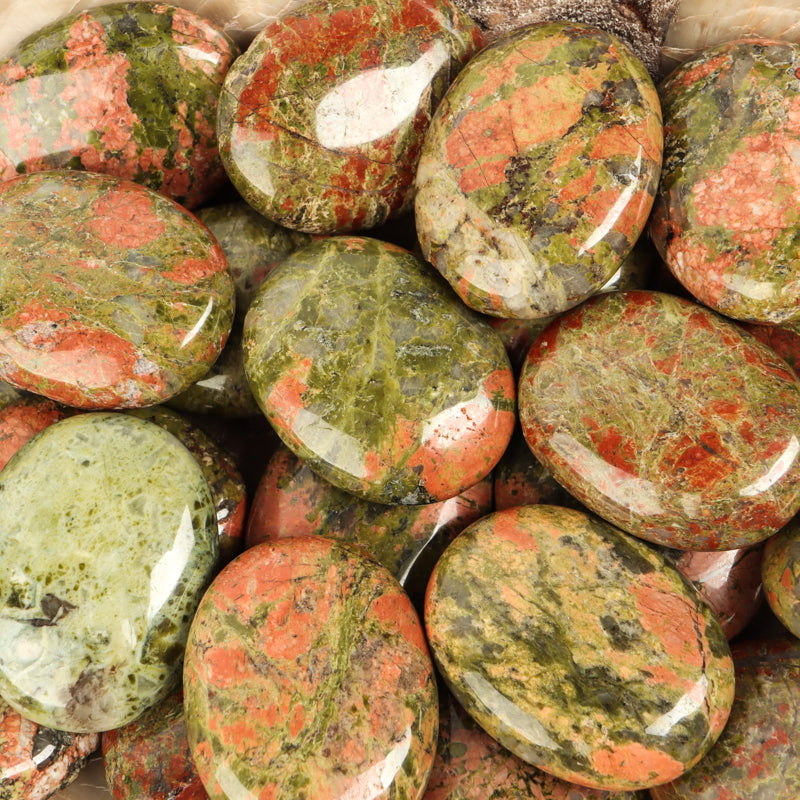 Unakite Palm Stone Crystal Palm Stones Crystal Magic