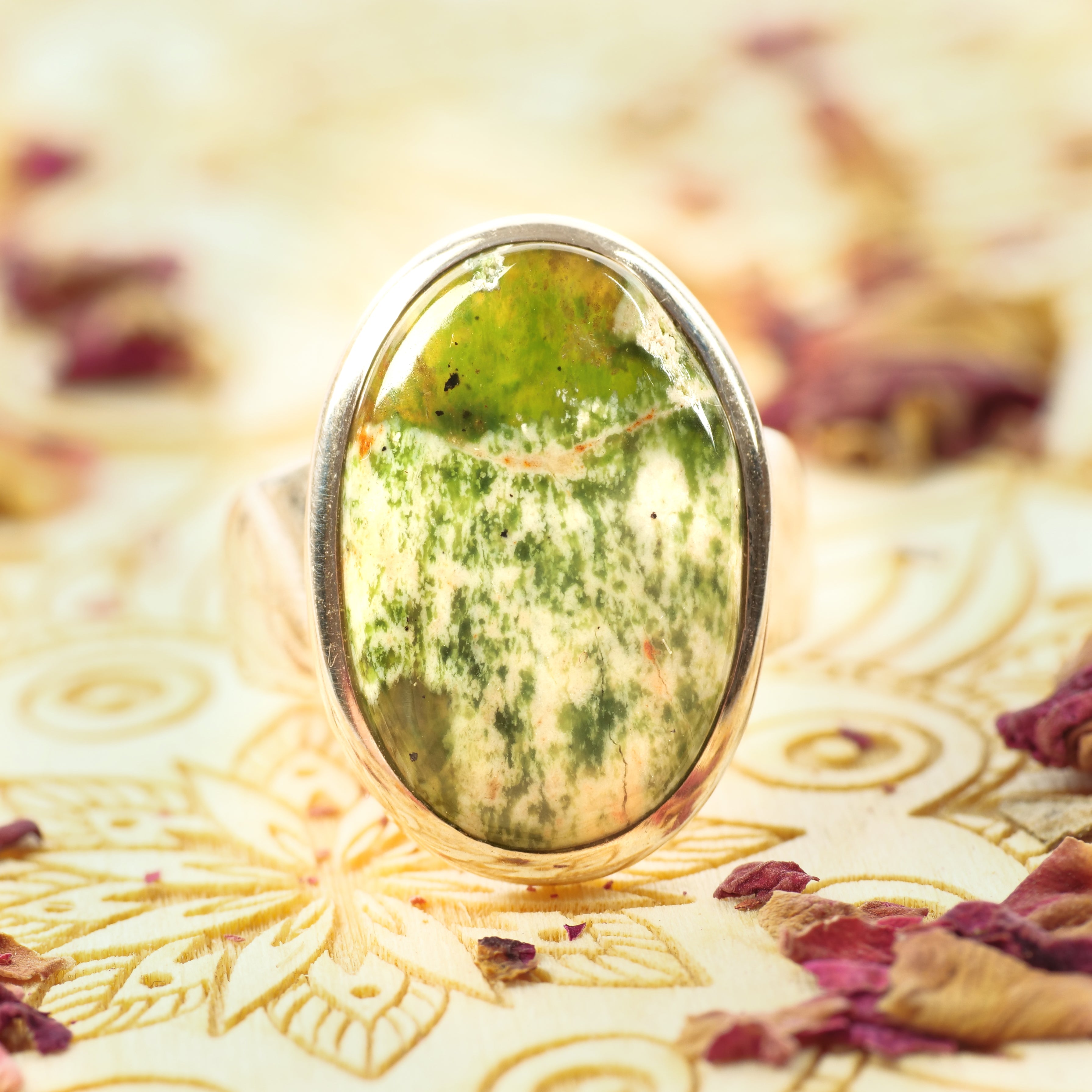 Wavellite Ring Jewelry: Ring Crystal Magic 