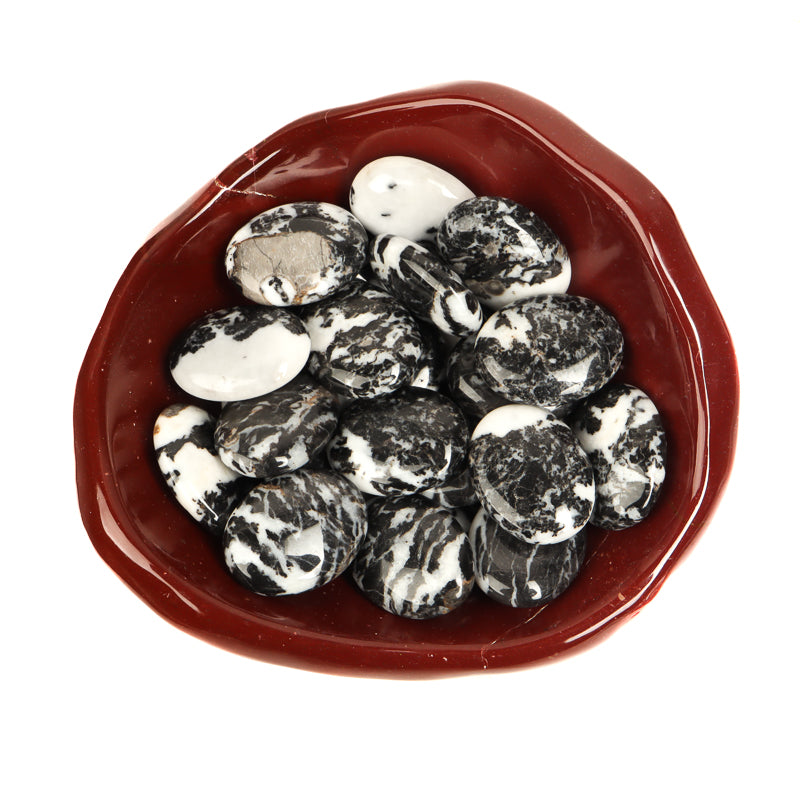 Zebra Jasper Palm Stone