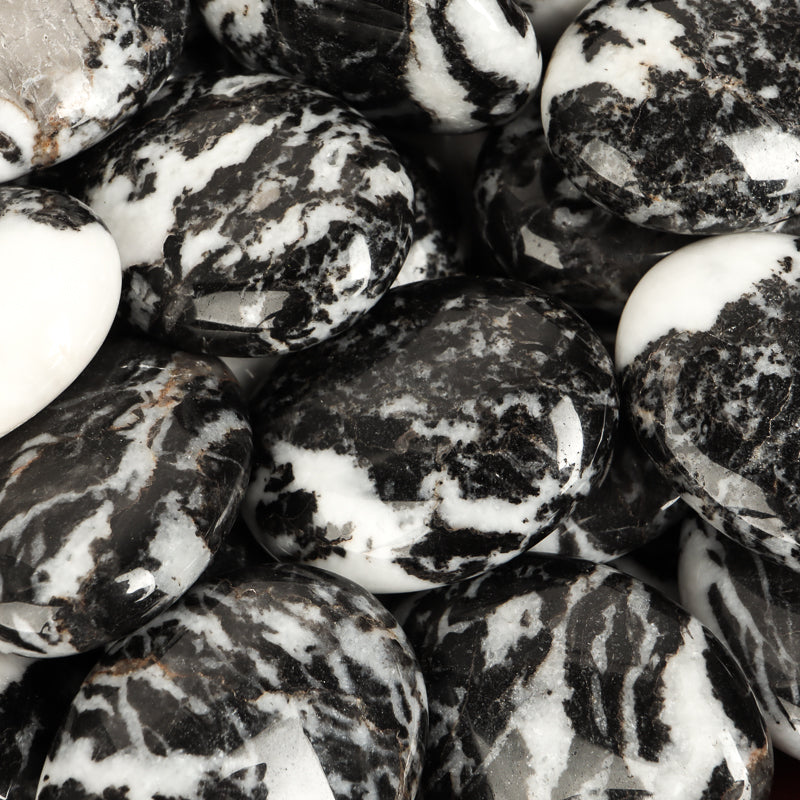 Zebra Jasper Palm Stone