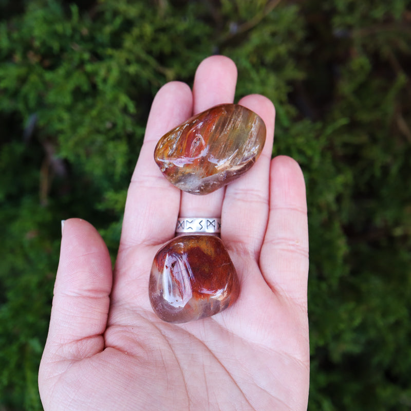 Amphibole Quartz Tumbled Crystal Tumbled Aquarius