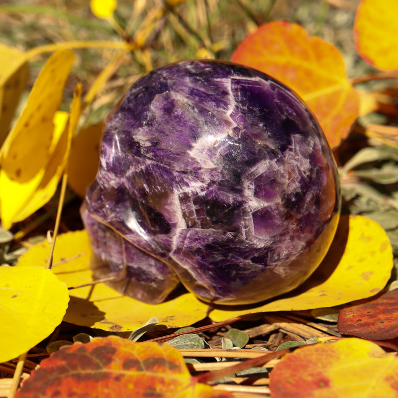 Amethyst Chevron Skull
