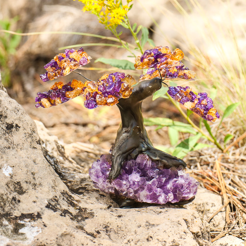 amethyst bonsai tree Amethyst Citrine Bonsai Tree
