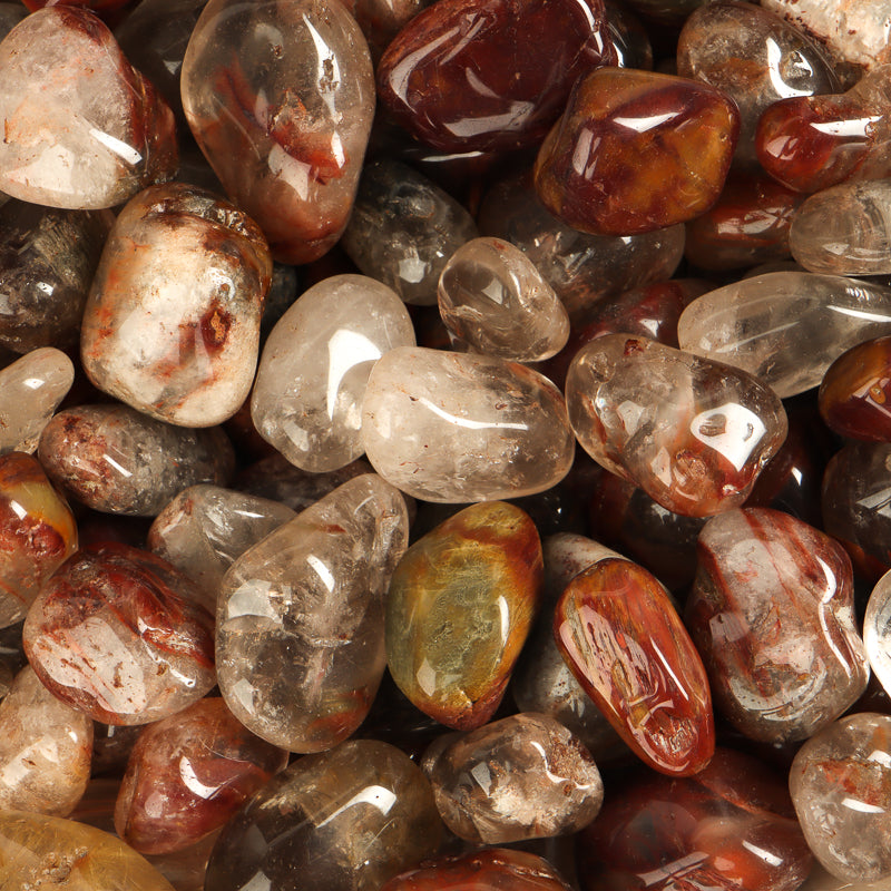 Amphibole Quartz Tumbled Crystal Tumbled Aquarius