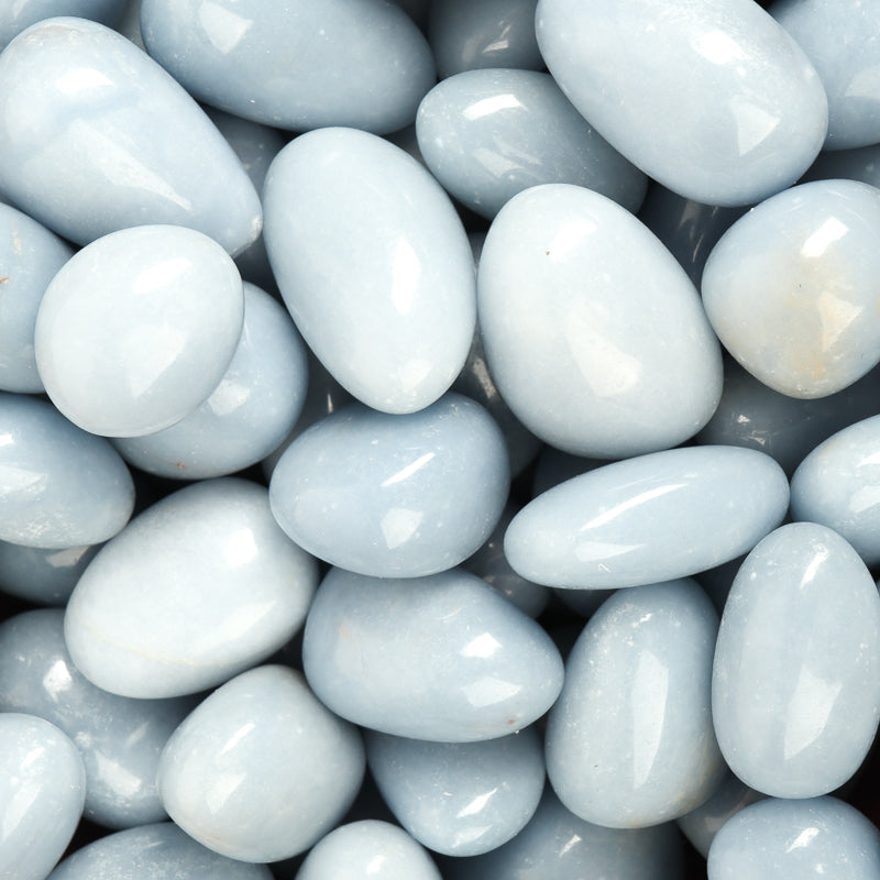 Angelite Tumbled Crystal Tumbled Aquarius