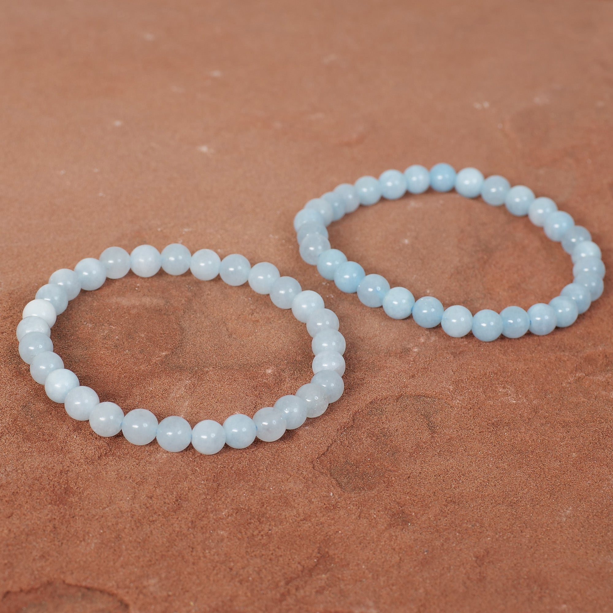 Aquamarine Bracelet Jewelry: Bracelet Milk and Honey 6mm