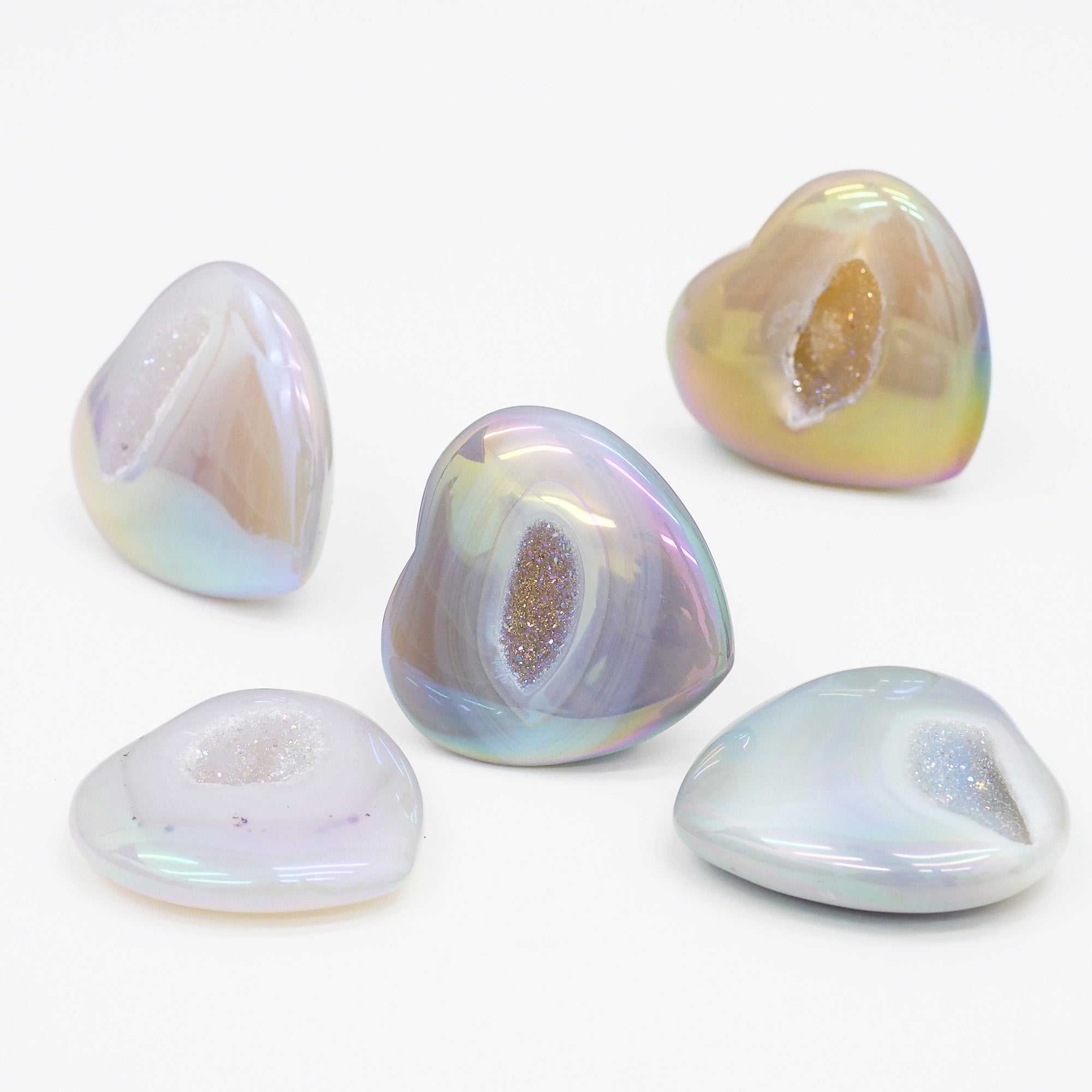 Chalcedony Aura Heart Crystal Heart Crystal Magic