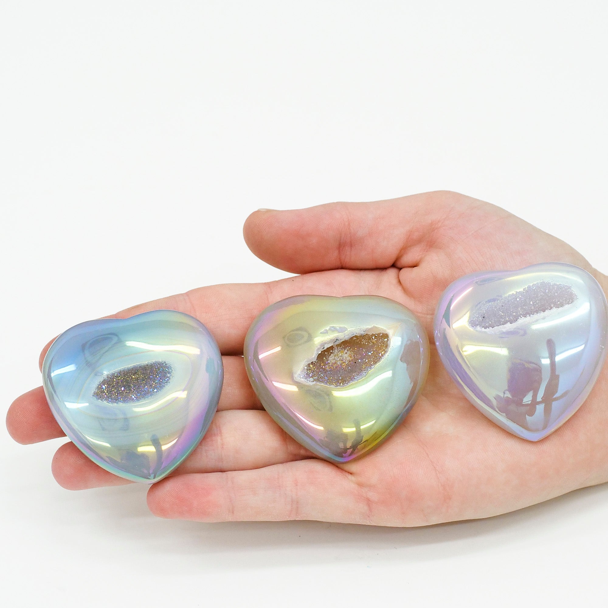 Chalcedony Aura Heart Crystal Heart Crystal Magic