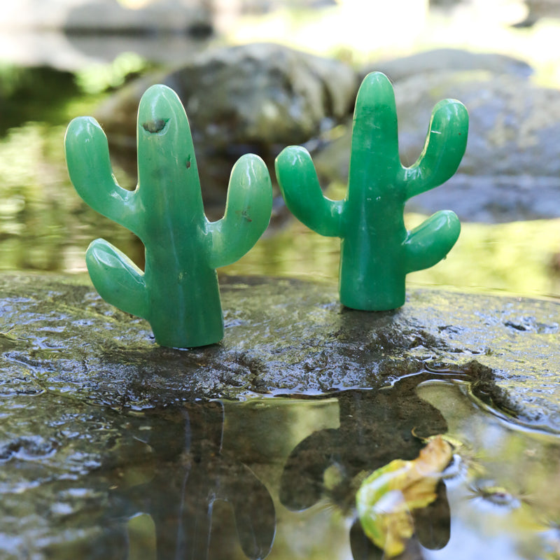 Green Aventurine Carved Cactus Crystal Carving Crystal Magic online