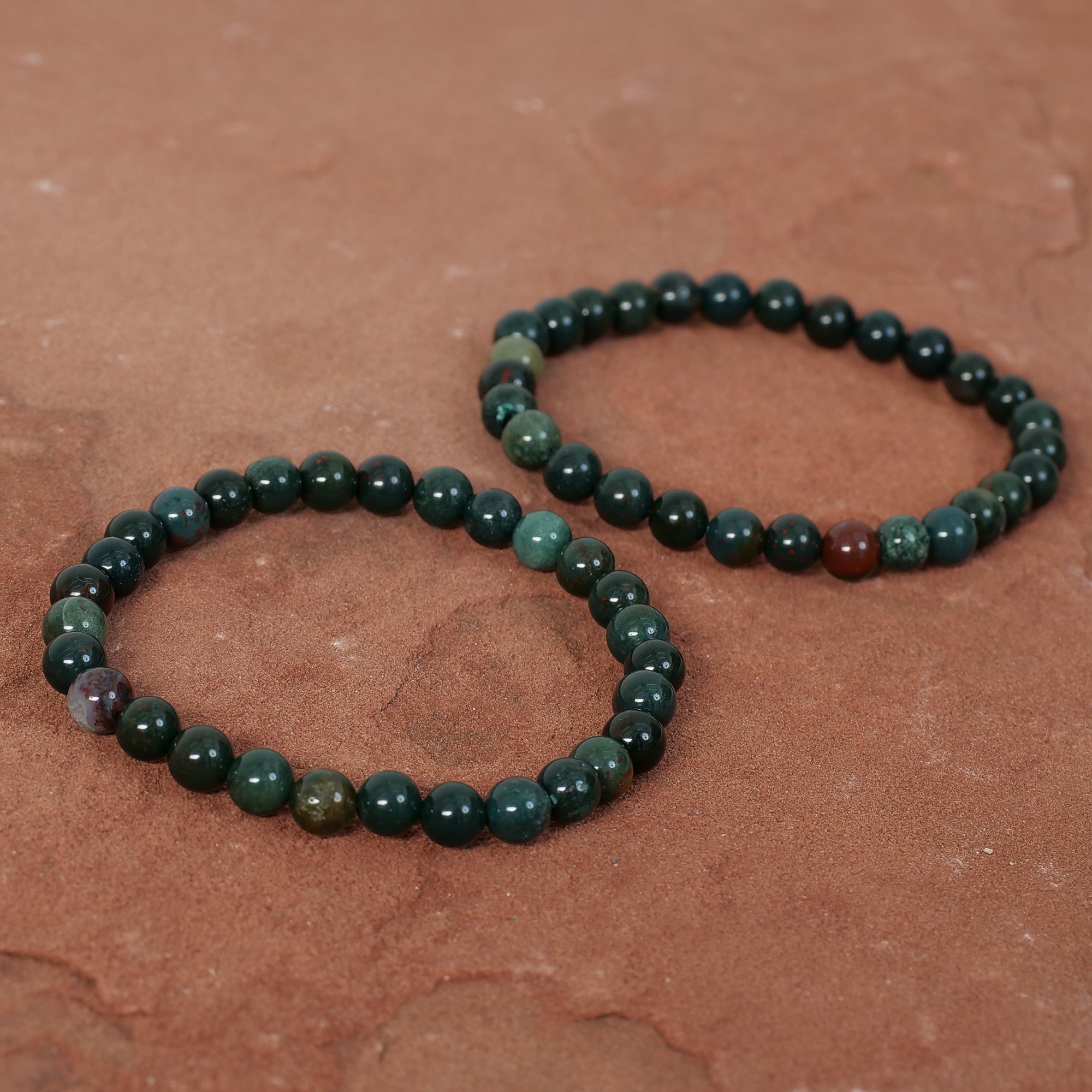 Bloodstone Bracelet Jewelry: Bracelet Milk and Honey 6mm