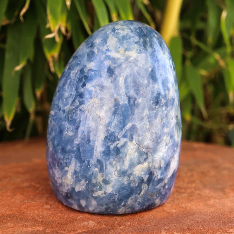 Base Cut Blue Calcite Free Form Crystal Carvings Crystal Magic