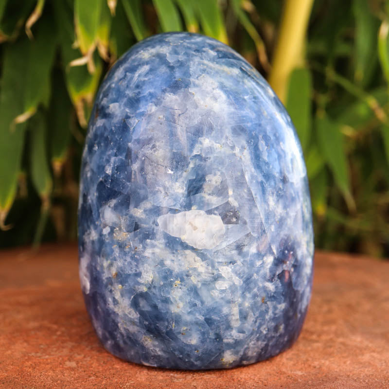 Base Cut Blue Calcite Free Form Crystal Carvings Crystal Magic