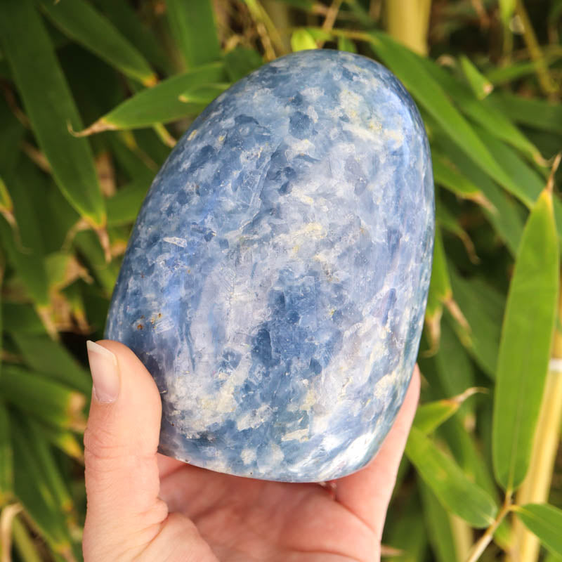 Base Cut Blue Calcite Free Form Crystal Carvings Crystal Magic