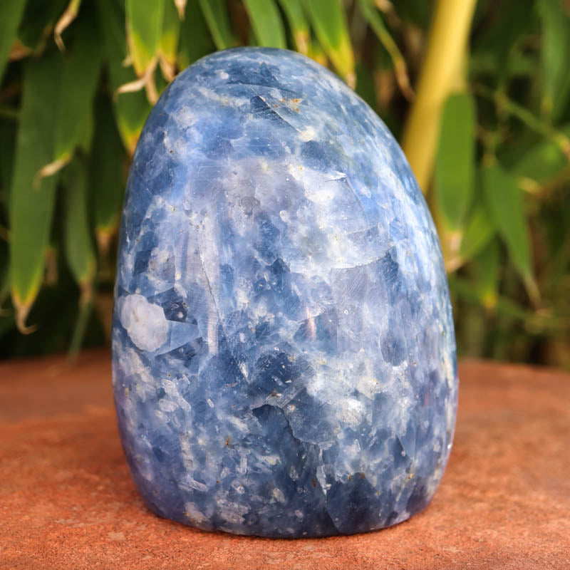 Base Cut Blue Calcite Free Form Crystal Carvings Crystal Magic