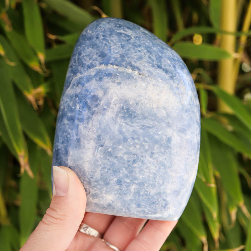 Base Cut Blue Calcite Free Form Crystal Carvings Crystal Magic