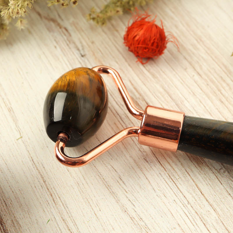Blue Tiger's Eye Massage Roller Body Care: Massage Roller Crystal Magic