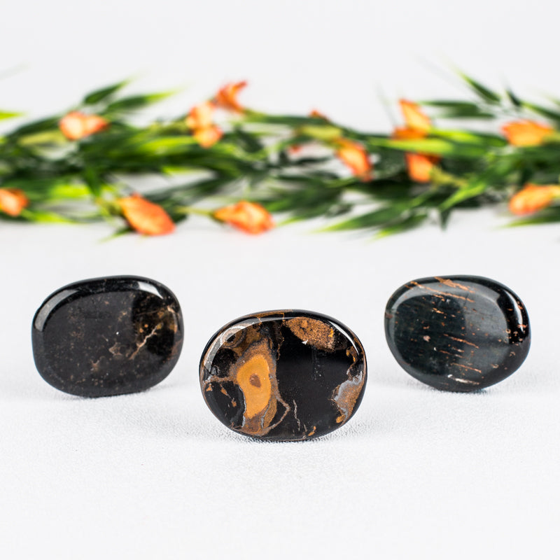 Blue Tiger's Eye Palm Stone Crystal Palm Stones Crystal Magic