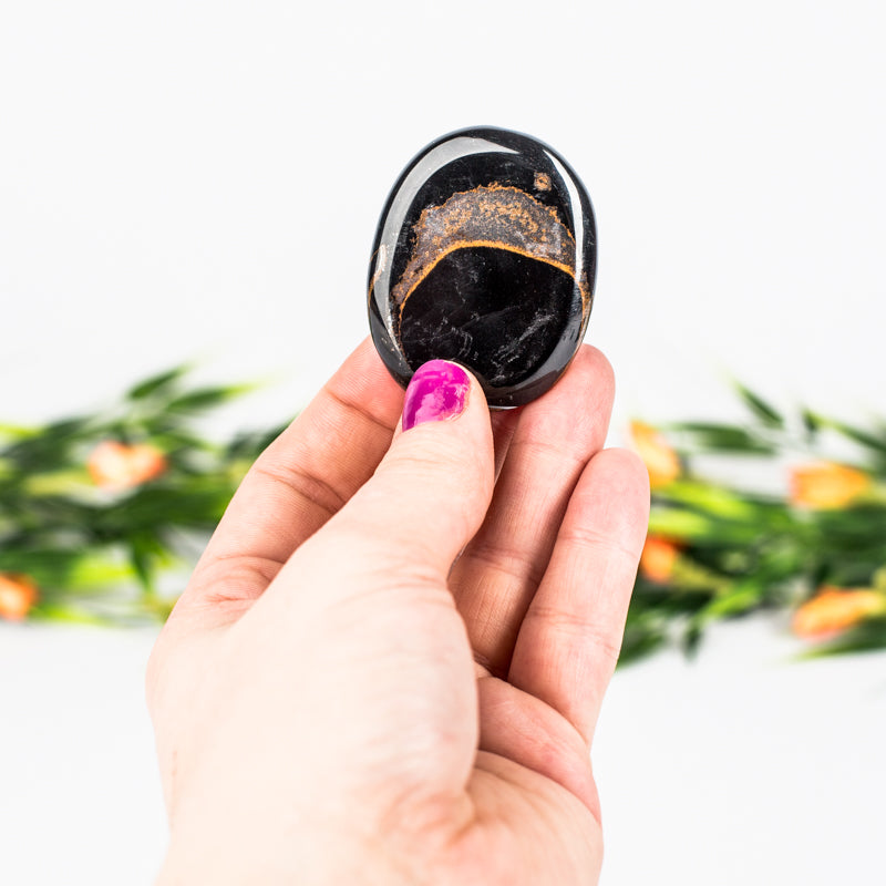 Blue Tiger's Eye Palm Stone Crystal Palm Stones Crystal Magic