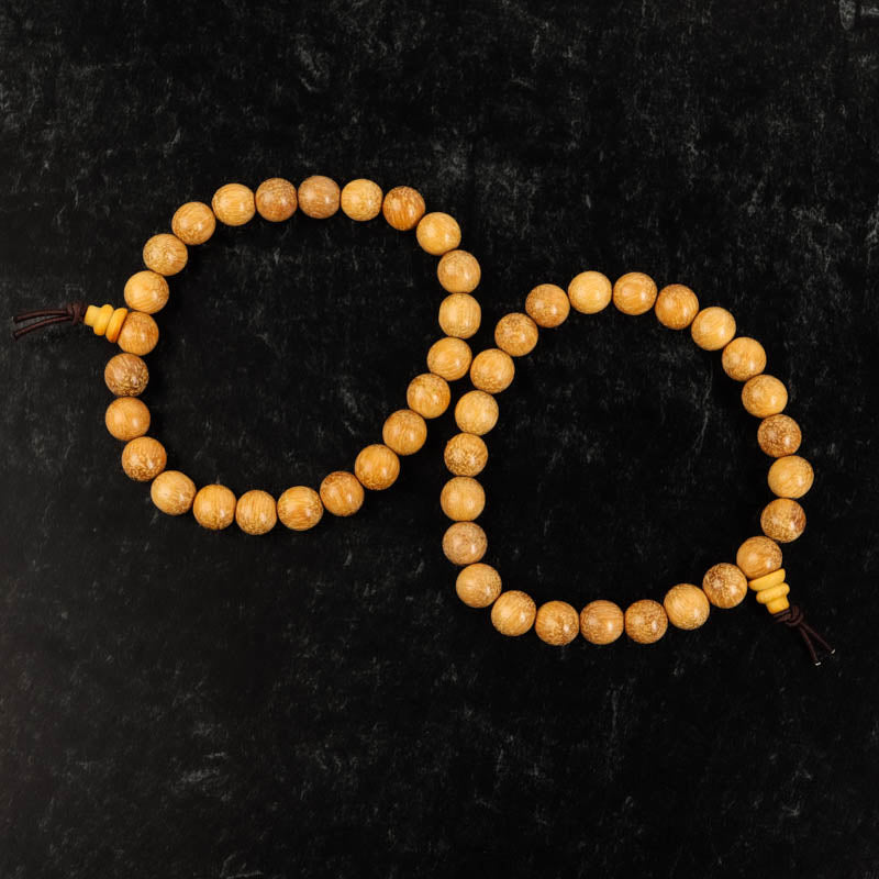 Boxwood Wrist mala Jewelry: Mala Namu Baru