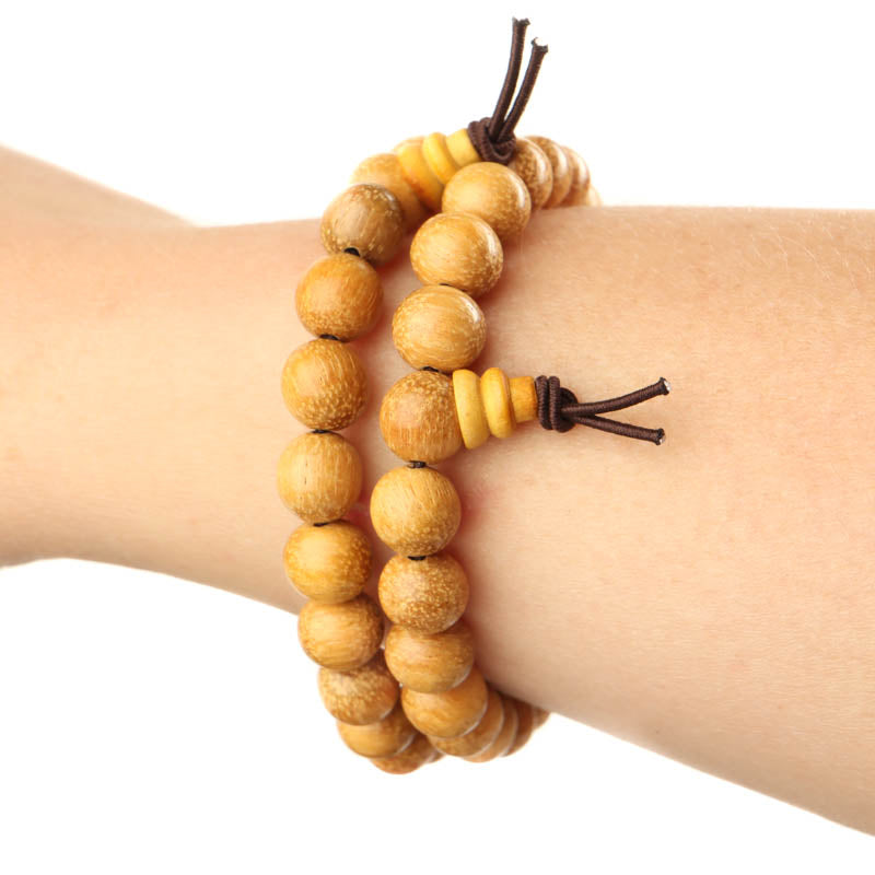 Boxwood Wrist mala Jewelry: Mala Namu Baru