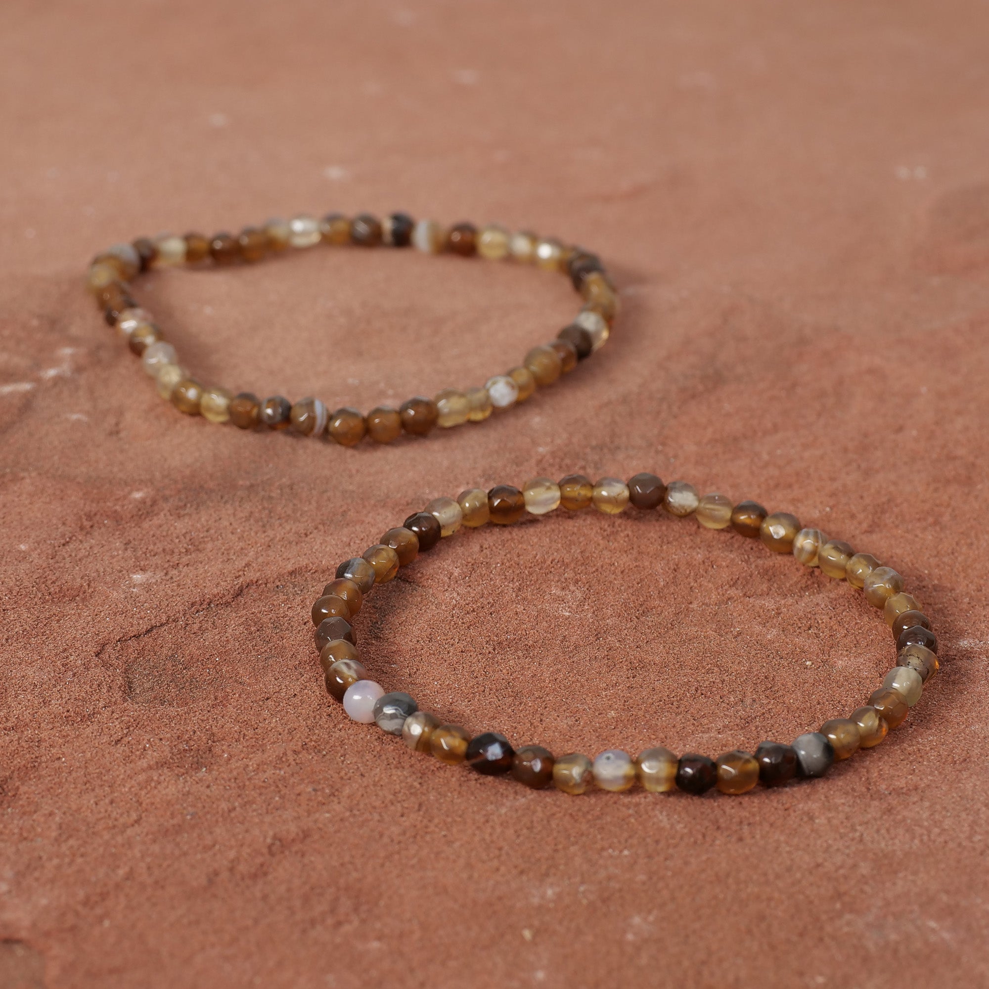 Brown Agate Bracelet Jewelry: Bracelet Milk and Honey 4mm