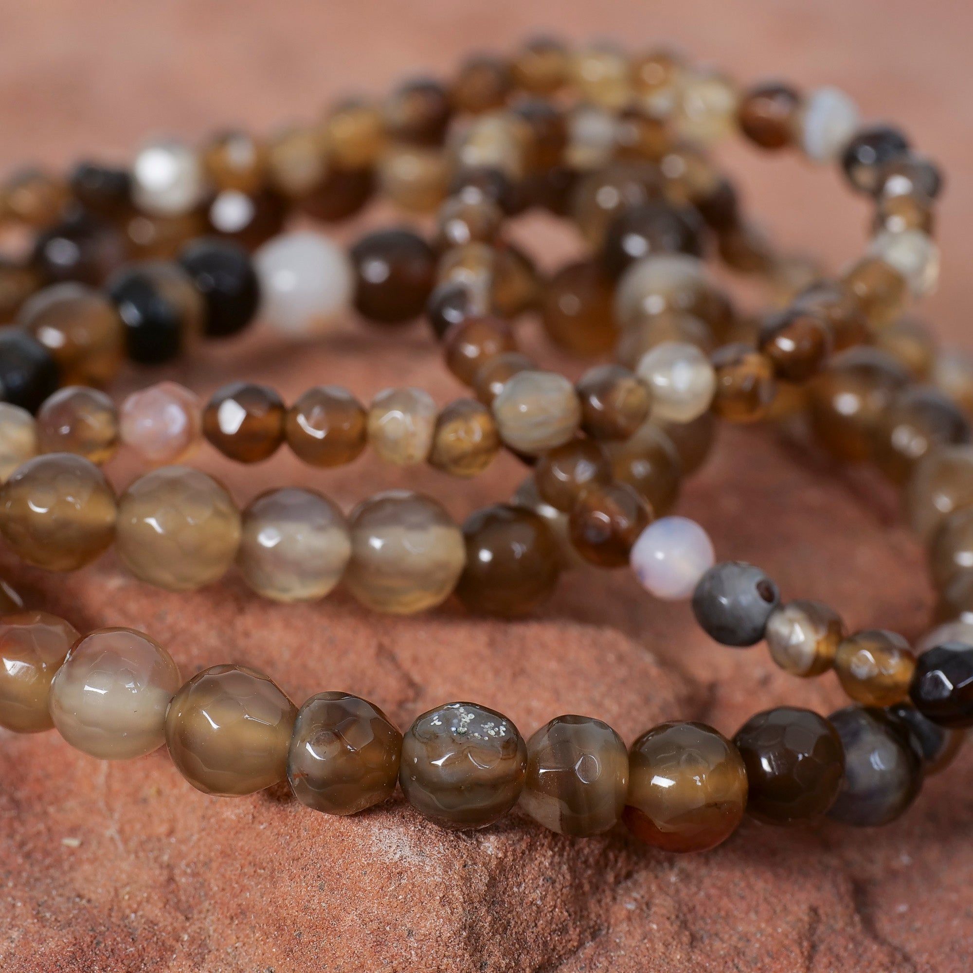 Brown Agate Bracelet Jewelry: Bracelet Milk and Honey