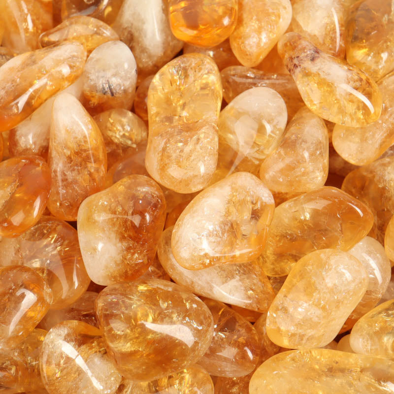 Citrine Tumbled Crystal Tumbled Crystal Magic Heat treated