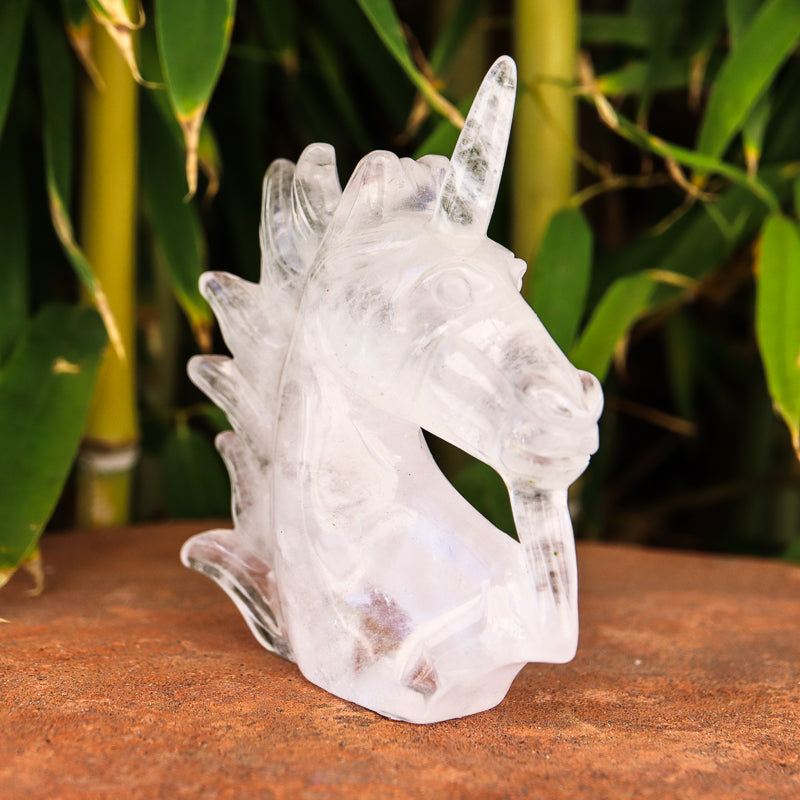 Clear Quartz Unicorn Crystal Carvings Crystal Magic
