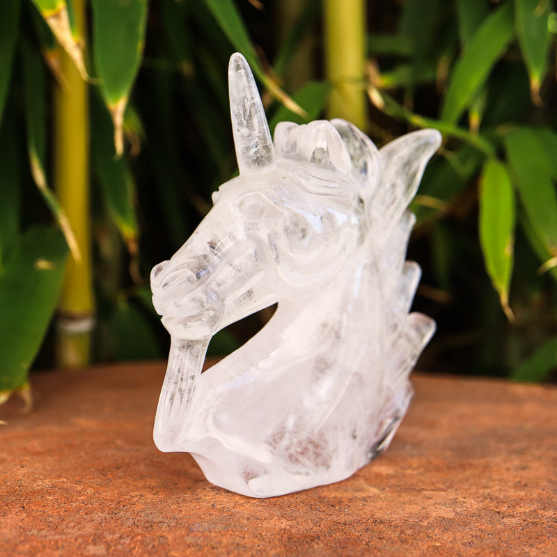 Clear Quartz Unicorn Crystal Carvings Crystal Magic