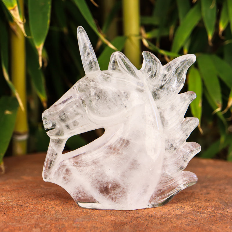 Clear Quartz Unicorn Crystal Carvings Crystal Magic