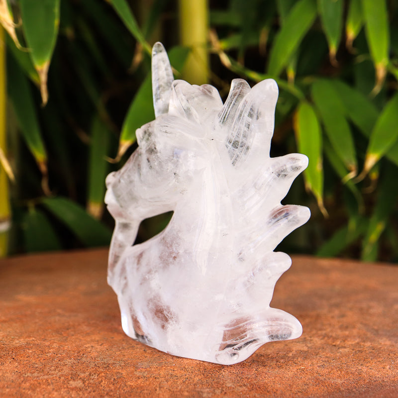 Clear Quartz Unicorn Crystal Carvings Crystal Magic