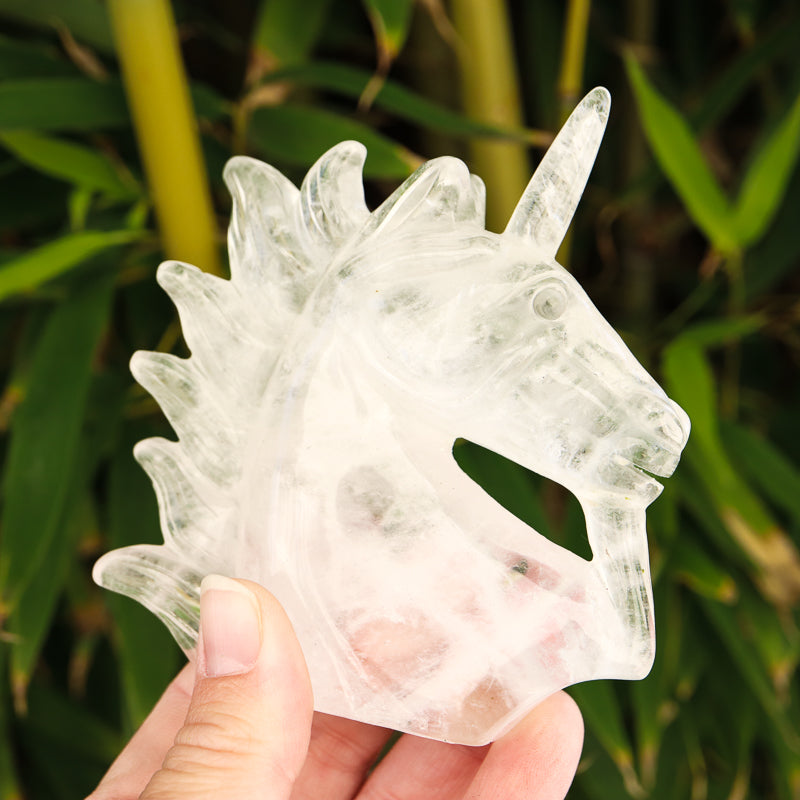 Clear Quartz Unicorn Crystal Carvings Crystal Magic