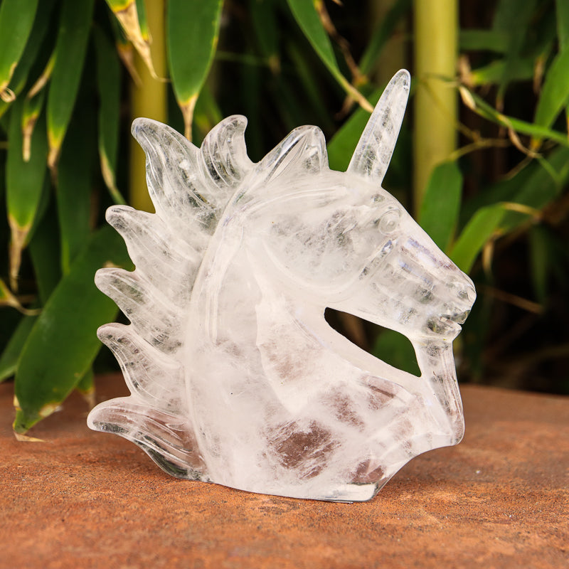 Clear Quartz Unicorn Crystal Carvings Crystal Magic