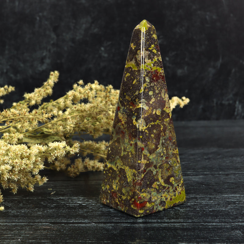 Dragons Blood Jasper Obelisk