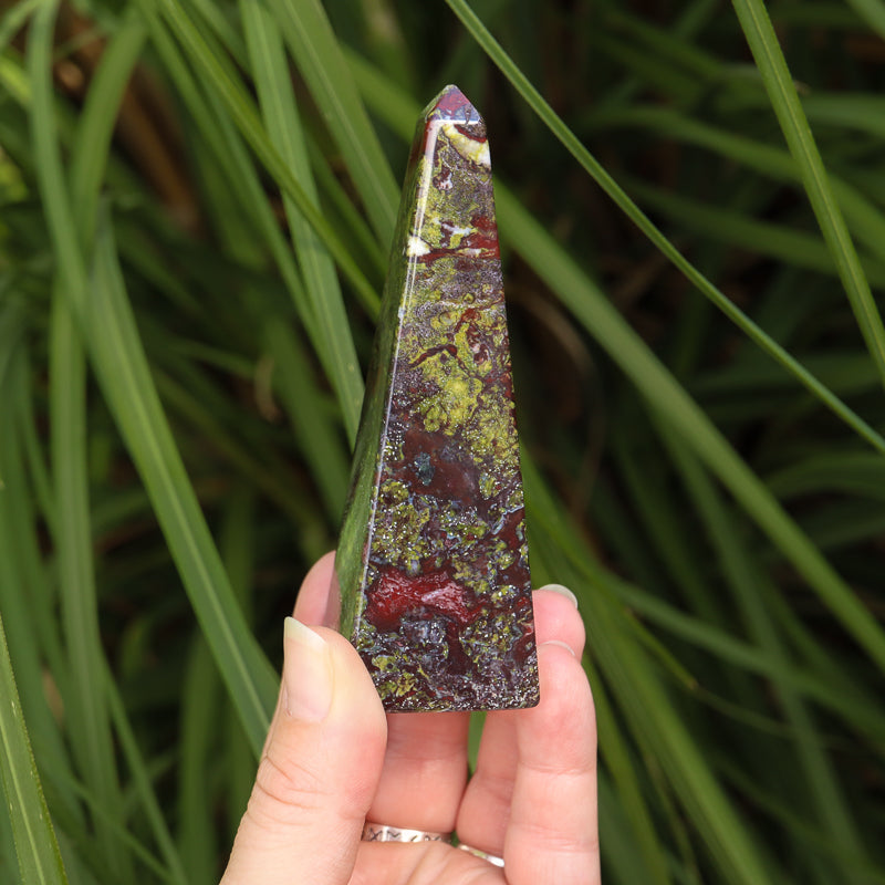 Dragons Blood Jasper Obelisk