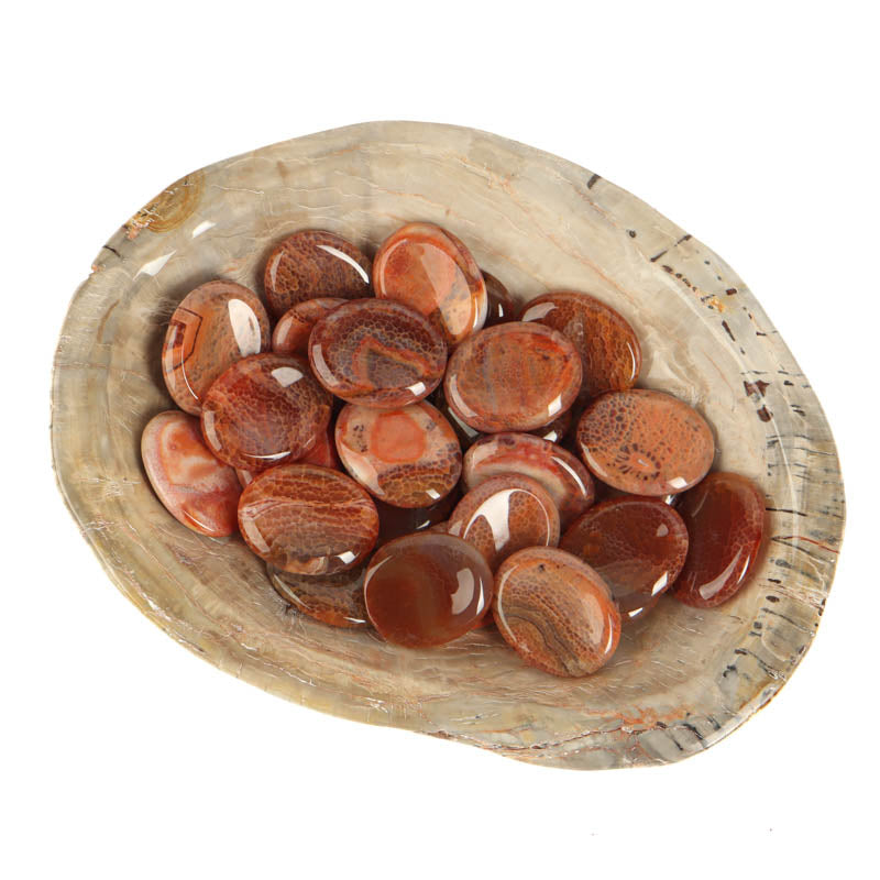 Fire Agate Palm Stone Crystal Palm Stones Aries