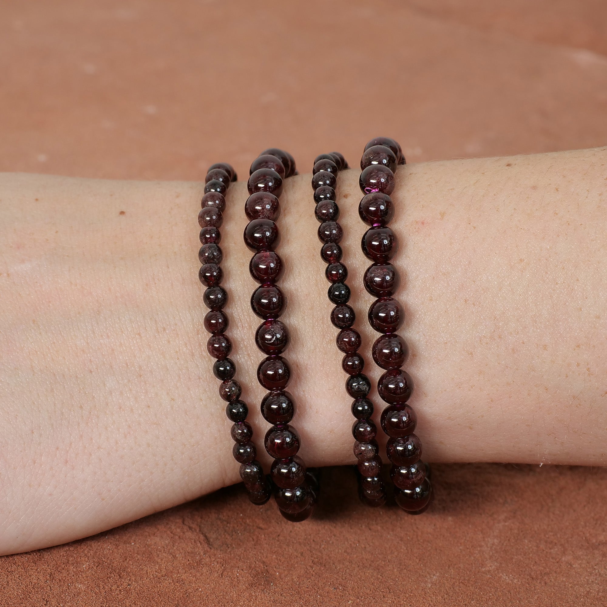 Garnet Bracelet Jewelry: Bracelet Milk and Honey
