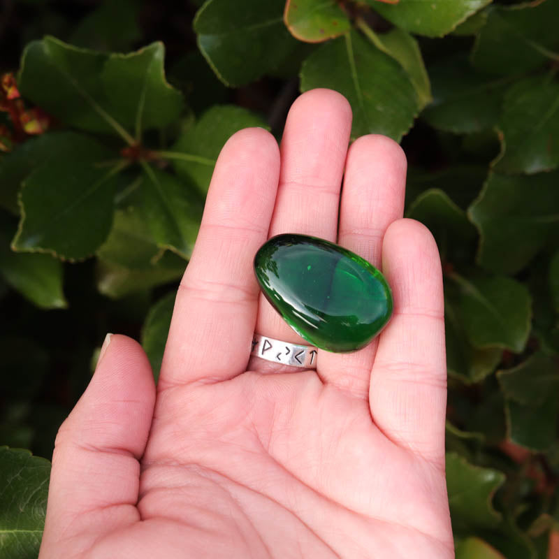 Green Obsidian Tumbled Crystal Tumbled Crystal Magic