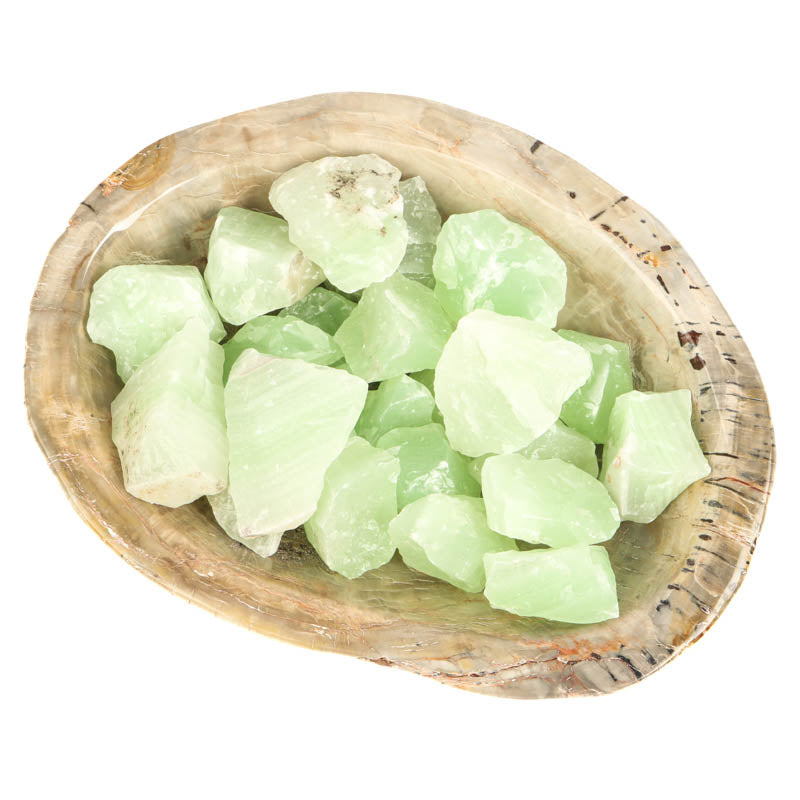 Raw Green Calcite Crystal Chunk Cancer Sign