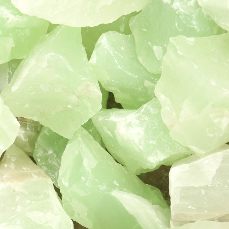 Raw Green Calcite Crystal Chunk Cancer Sign