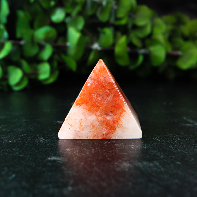 Hematoid Quartz Pyramid