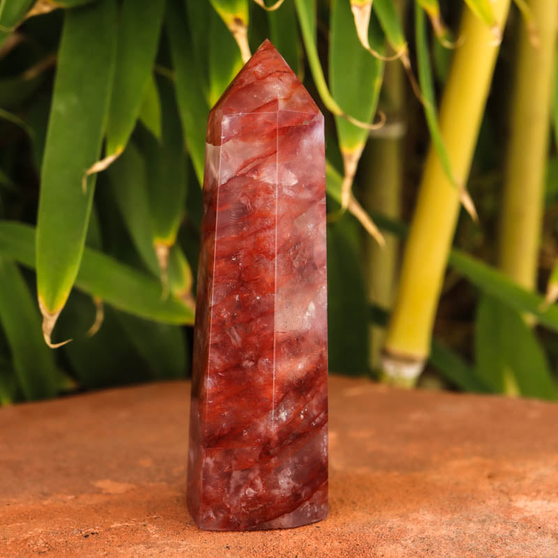 Hematoid Quartz Crystal Point Crystal Point Crystal Magic