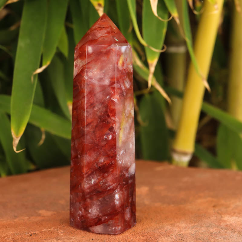 Hematoid Quartz Crystal Point Crystal Point Crystal Magic