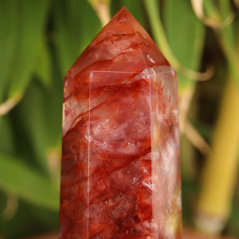 Hematoid Quartz Crystal Point Crystal Point Crystal Magic