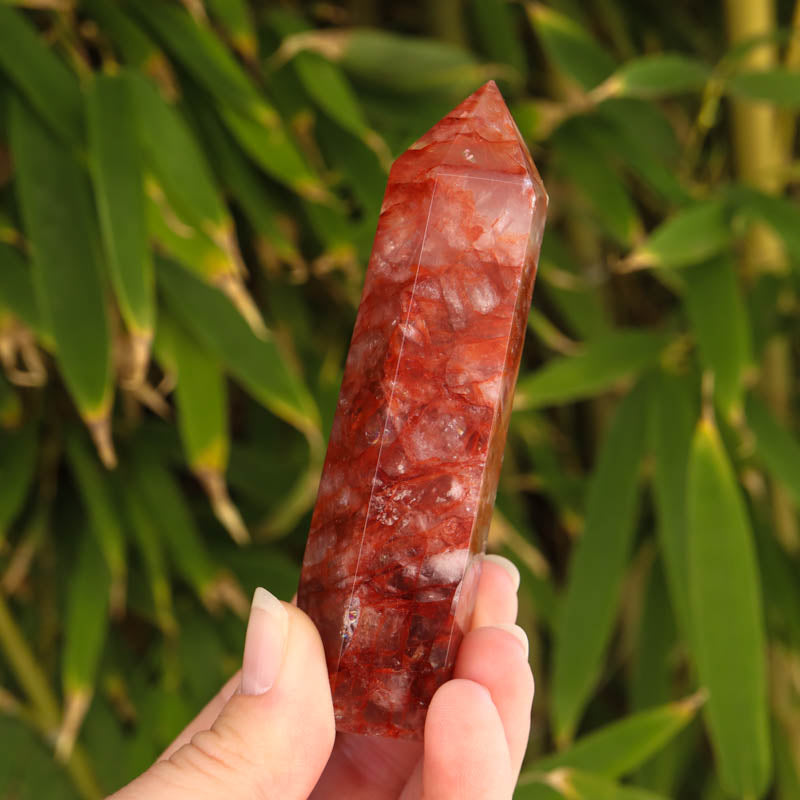 Hematoid Quartz Crystal Point Crystal Point Crystal Magic