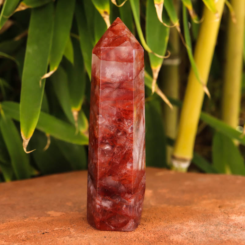 Hematoid Quartz Crystal Point Crystal Point Crystal Magic