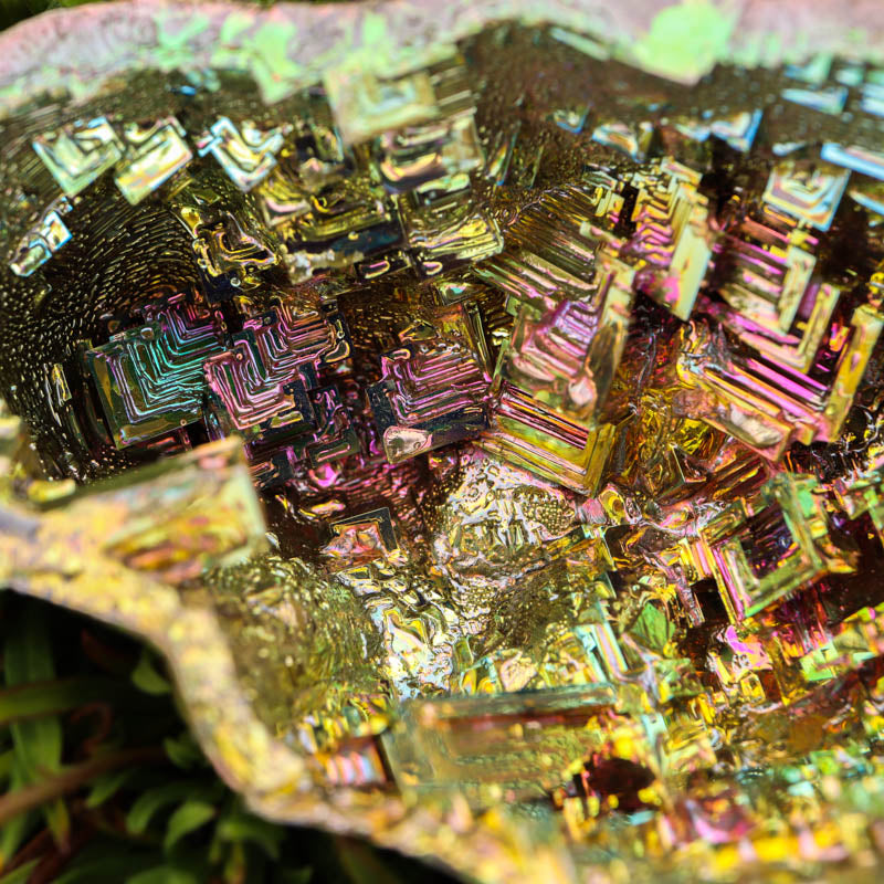 Bismuth Hollow Skull Crystal Skull Aquarius