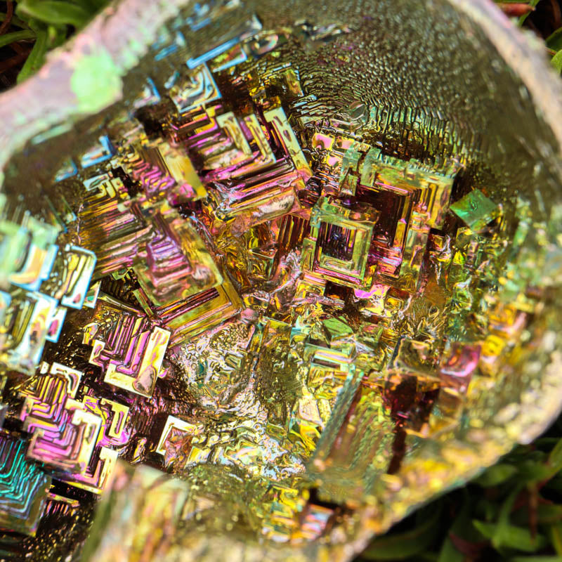 Bismuth Hollow Skull Crystal Skull Aquarius