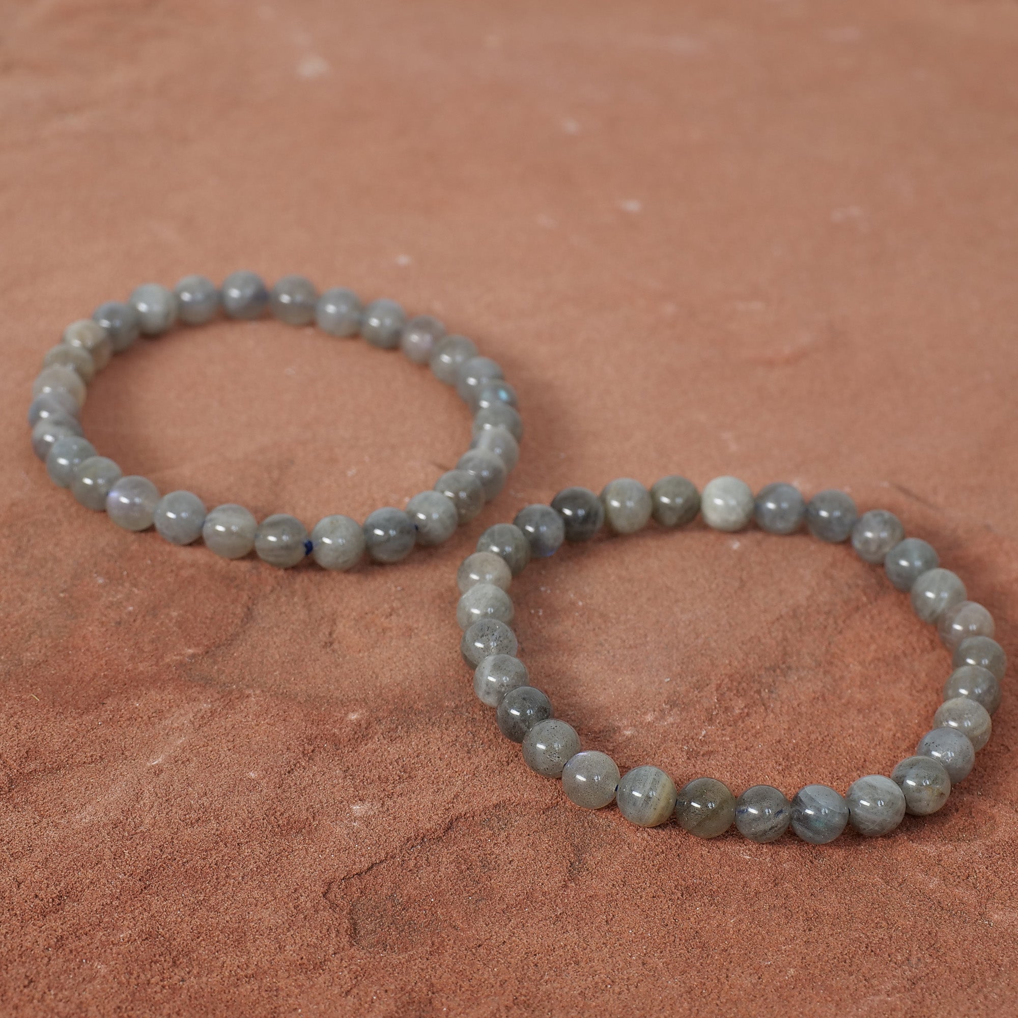 Labradorite Bracelet Jewelry: Bracelet Milk and Honey 6mm